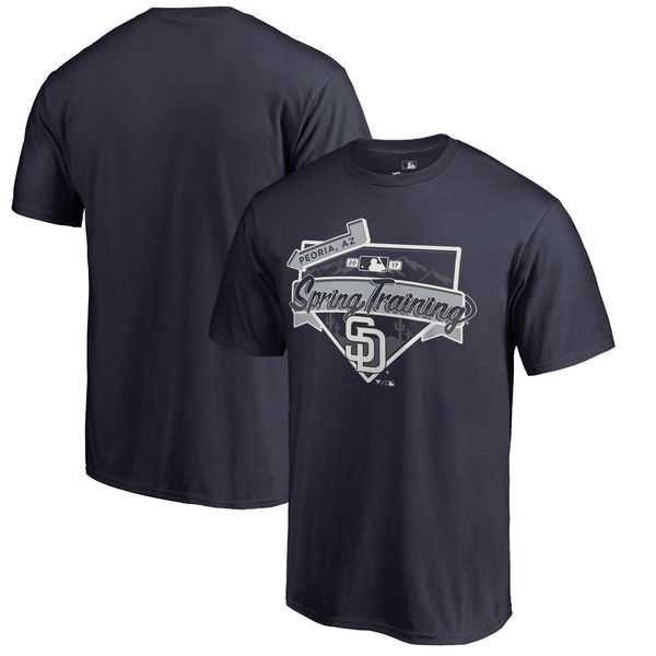 Men's San Diego Padres Fanatics Branded Navy 2017 MLB Spring Training Logo T-Shirt,We sell and wholesale Men's San Diego Padres Fanatics Branded Navy 2017 MLB Spring Training Logo T-Shirt on line form chian!